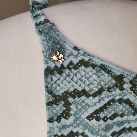 Nwt Cia.Maritima Snakeskin & Sequin Bikini - Picture 7 of 16